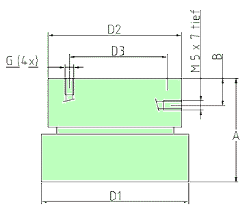 3-D�sen Luftlager mit Spielausgleich Serie 920.20.000